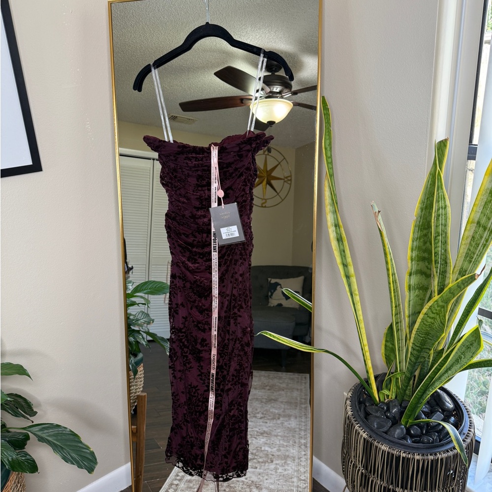 House of CB 'Isadora' Black Cherry Devour Corset Dress NWT - Picture 8 of 12
